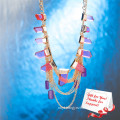 Colorful Crystal Stone Tassel Design Jewelry Necklace Gifts